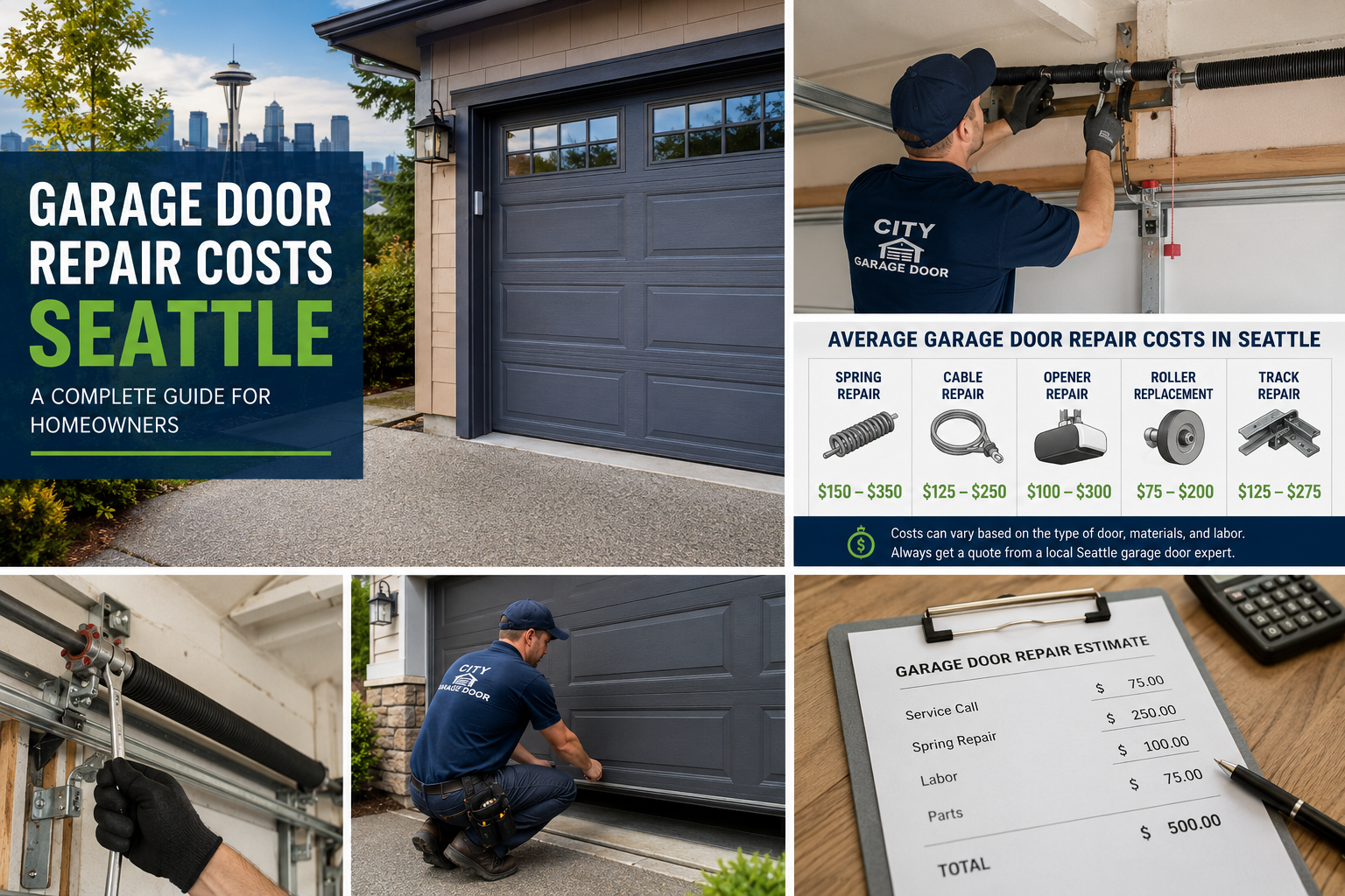 Garage Door Repair Costs Seattle