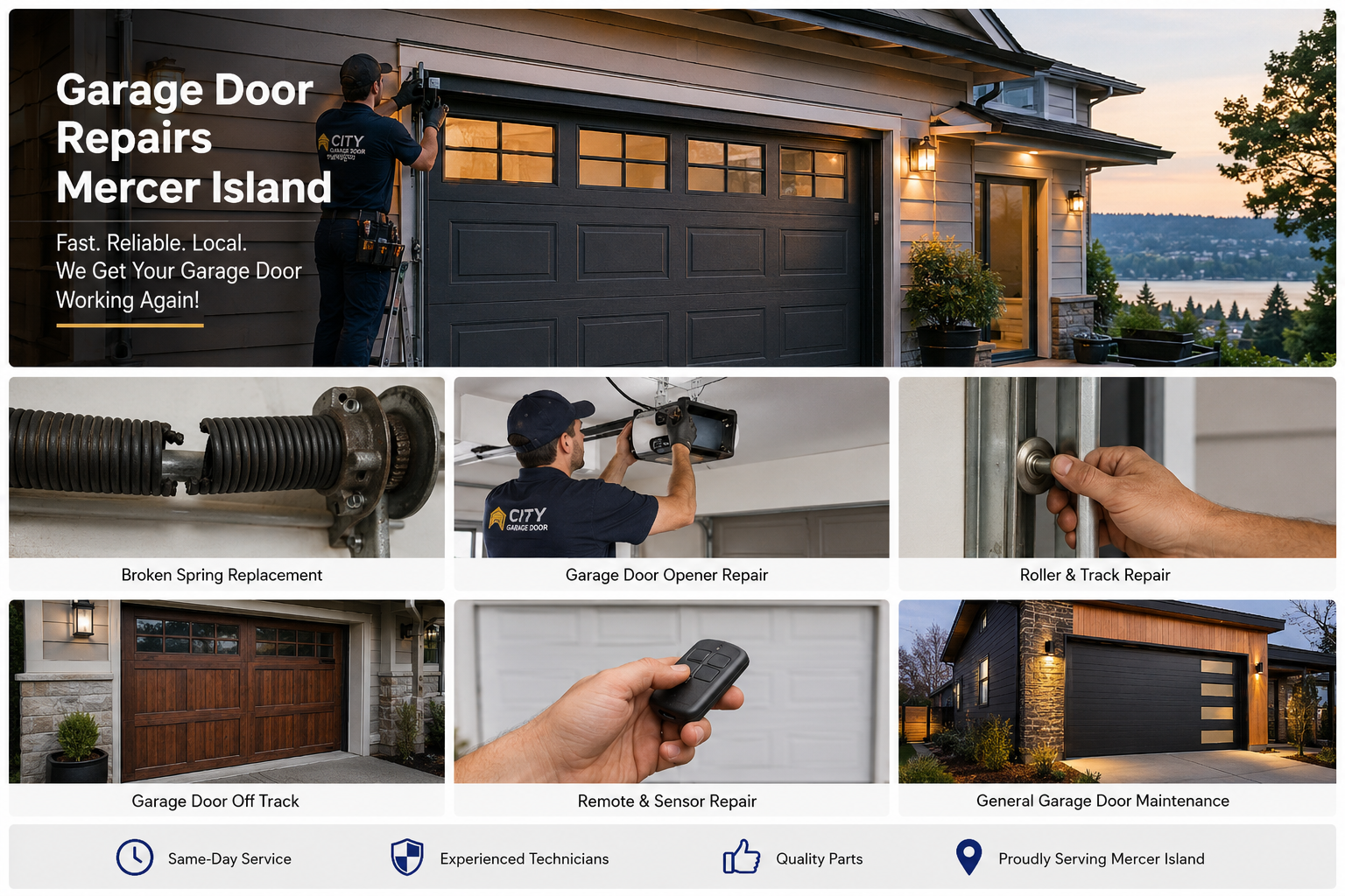 Garage Doors Repairs Mercer Island